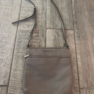 MK gray cross body bag - barely used , so much life left